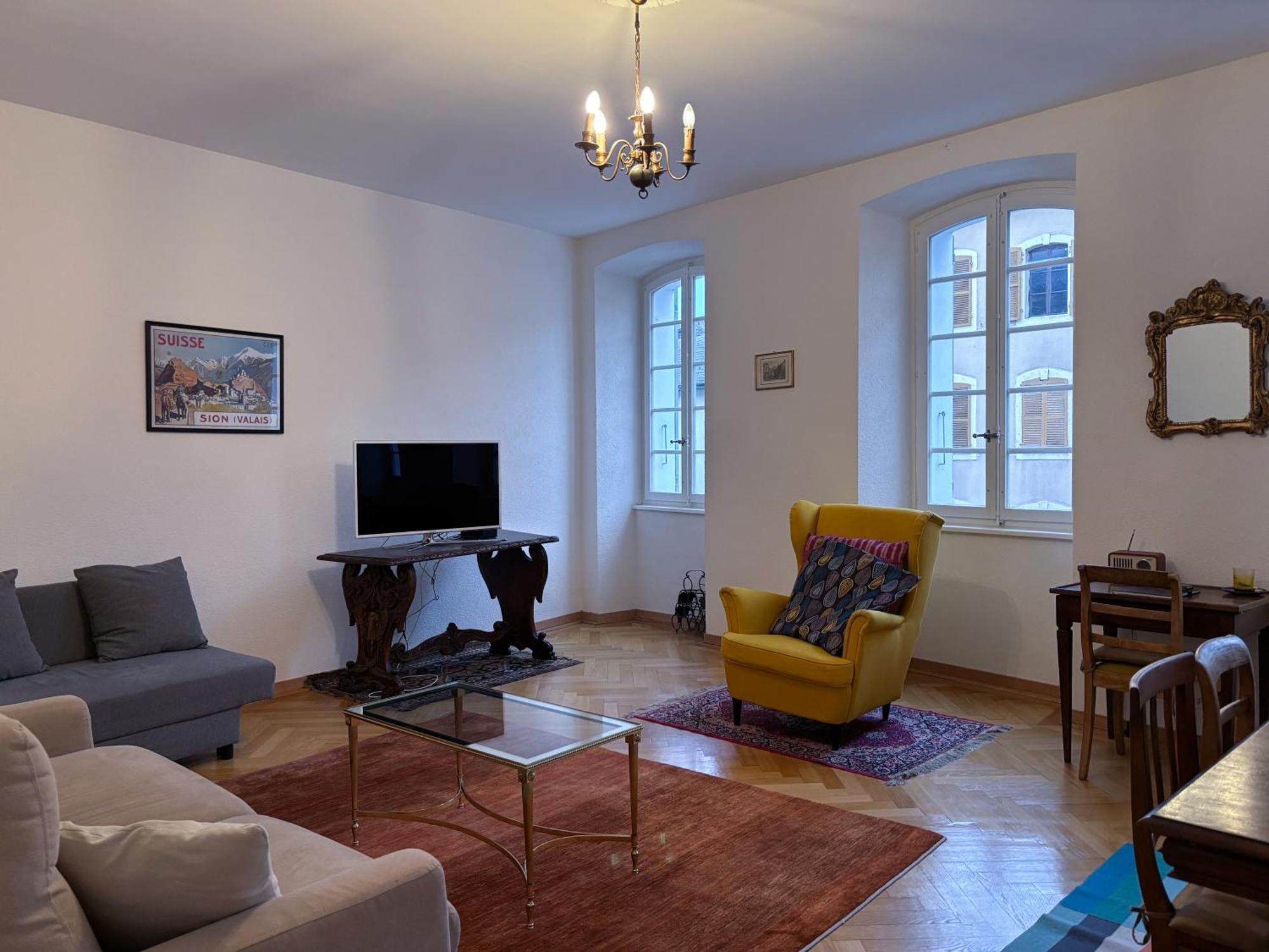 Charmant Appartement Au Coeur De Σιόν Εξωτερικό φωτογραφία